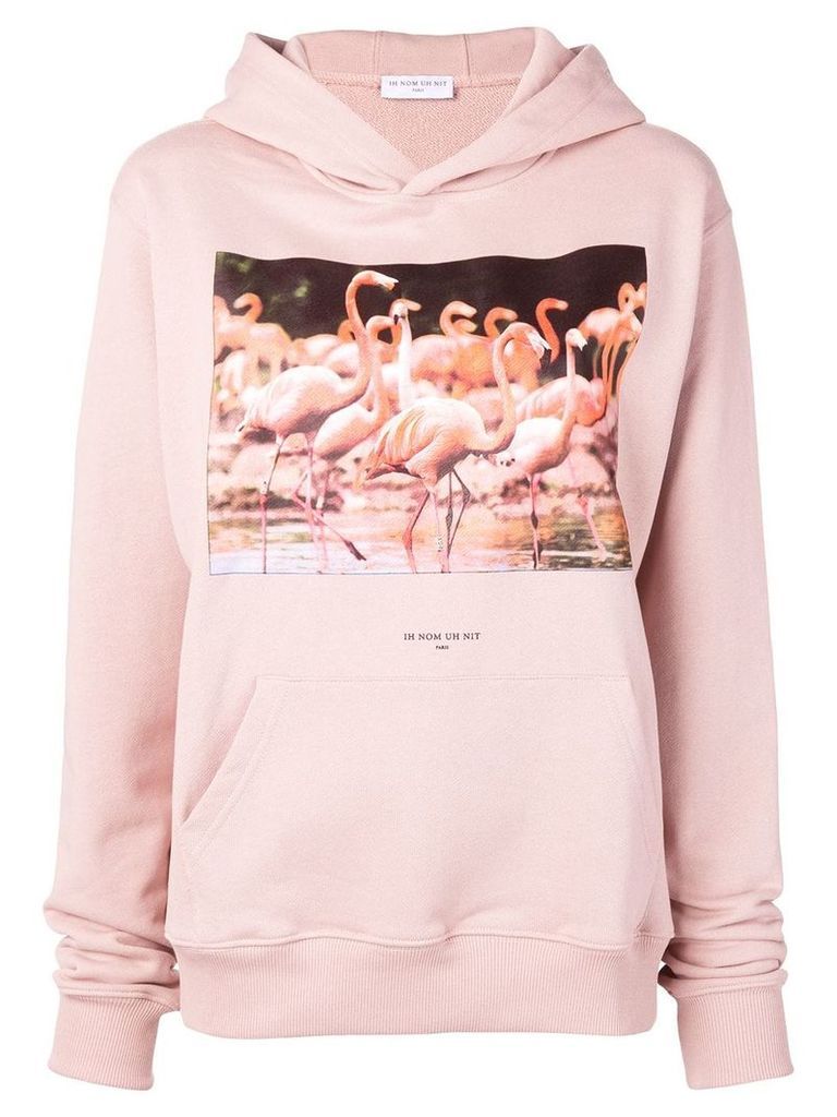 Ih Nom Uh Nit printed hoodie - Pink