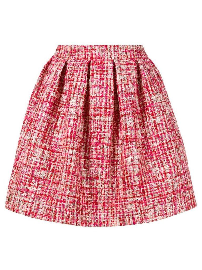 Philipp Plein mini tweed skirt - Red