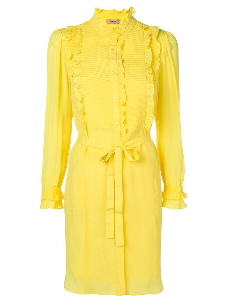 Twin-Set ruffled blouse dress - Yellow
