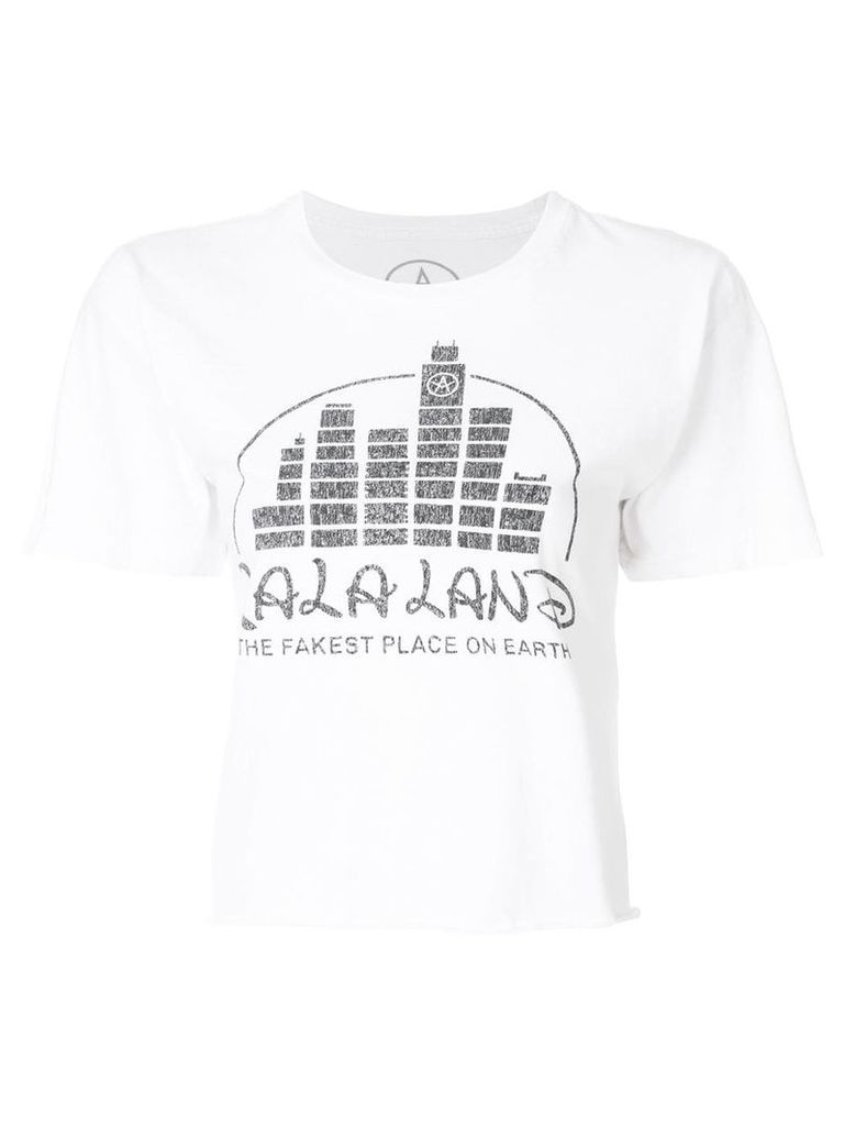 Local Authority La La Land cropped T-shirt - White