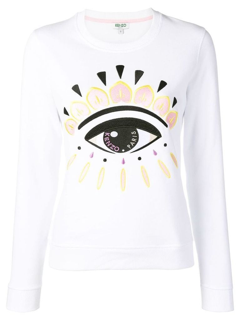 Kenzo Evil Eye embroidered sweatshirt - White