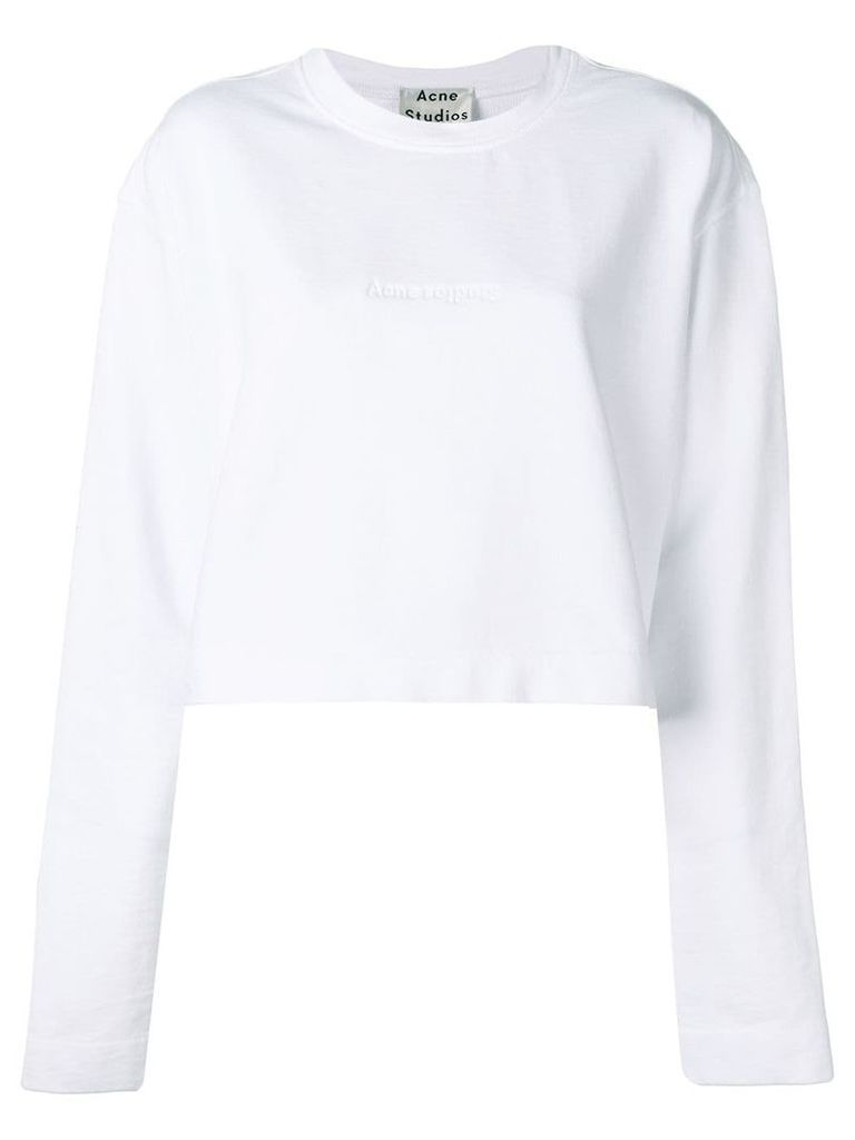 Acne Studios Odice cropped sweatshirt - White
