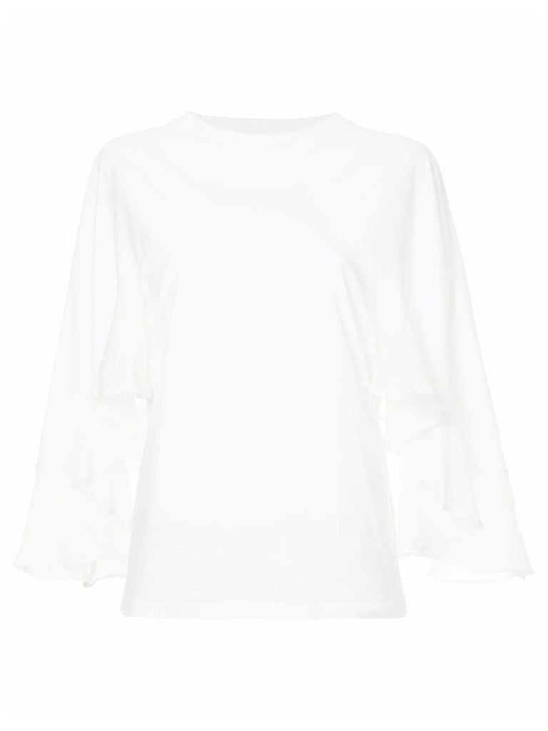 Chloé ruffle sleeve blouse - White