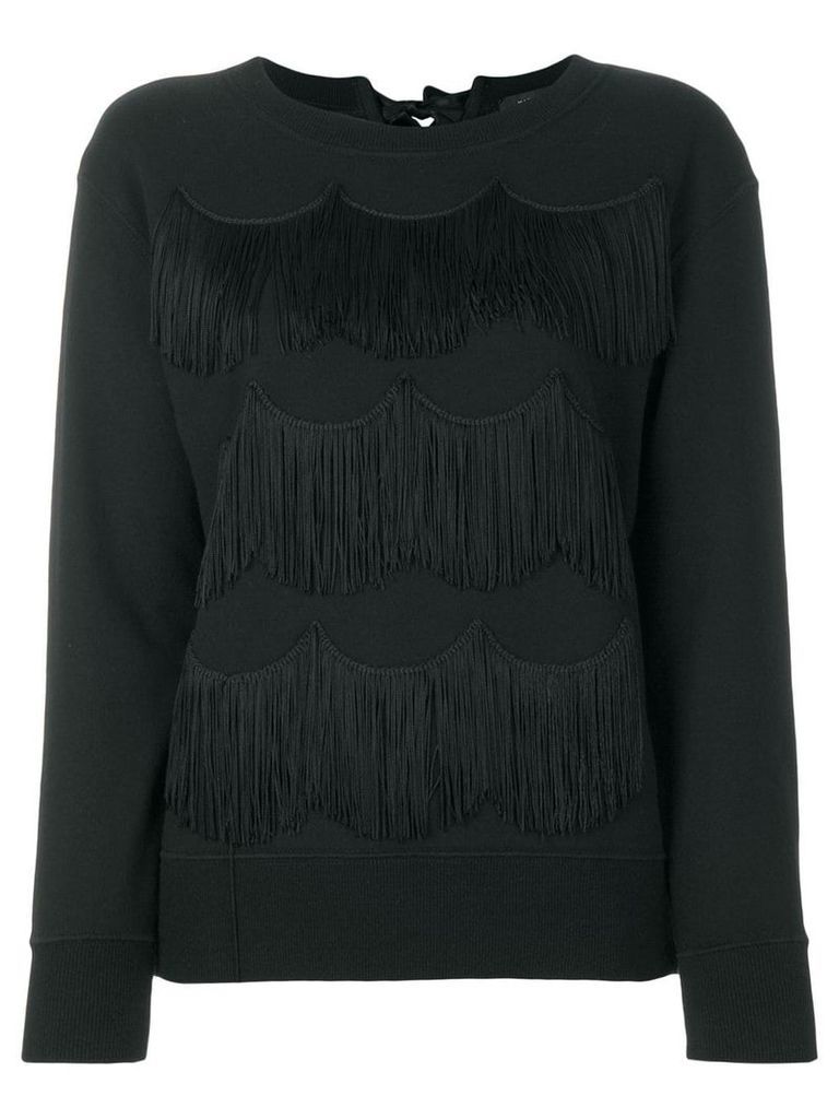 Marc Jacobs fringed sweatshirt - Black