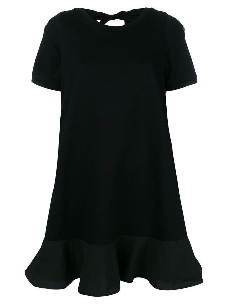 Moncler cut-out back T-shirt dress - Black