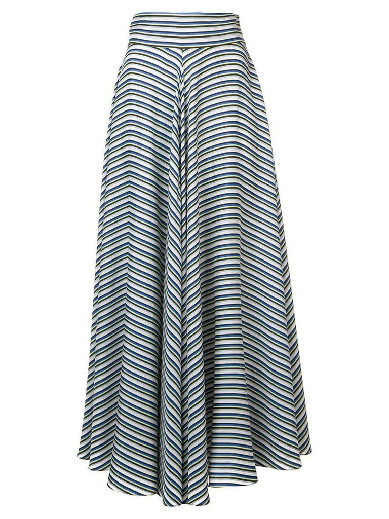 Diane von Furstenberg high waisted striped skirt - Green