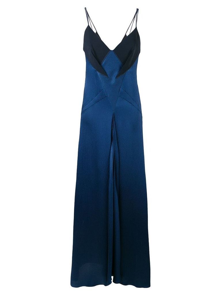 Roland Mouret Revere V-neck gown - Blue