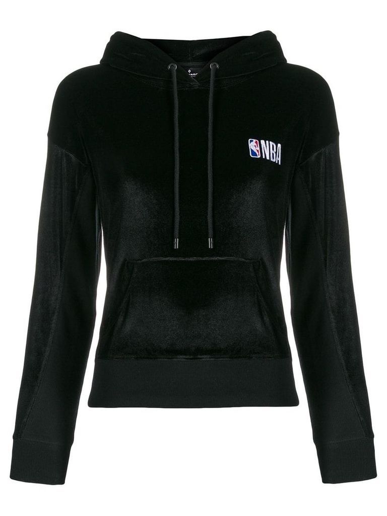 MARCELO BURLON COUNTY OF MILAN NBA velvet hoodie - Black