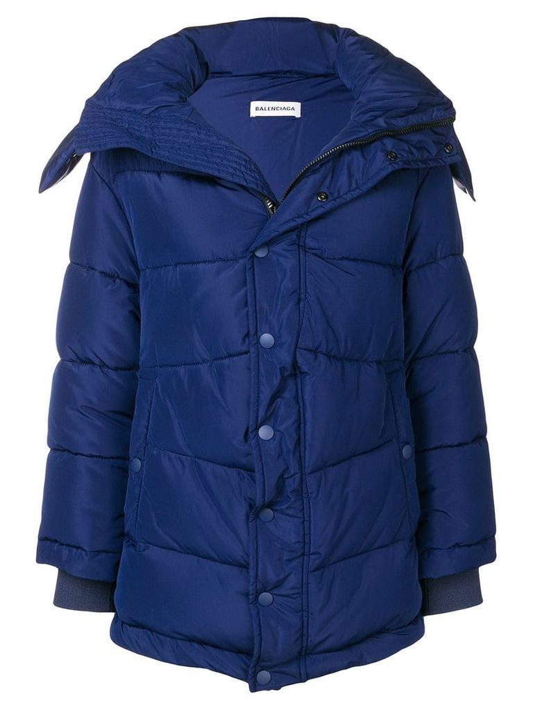 Balenciaga New swing puffer jacket - Blue