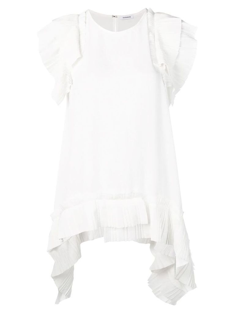 P.A.R.O.S.H. pleated hem blouse - White