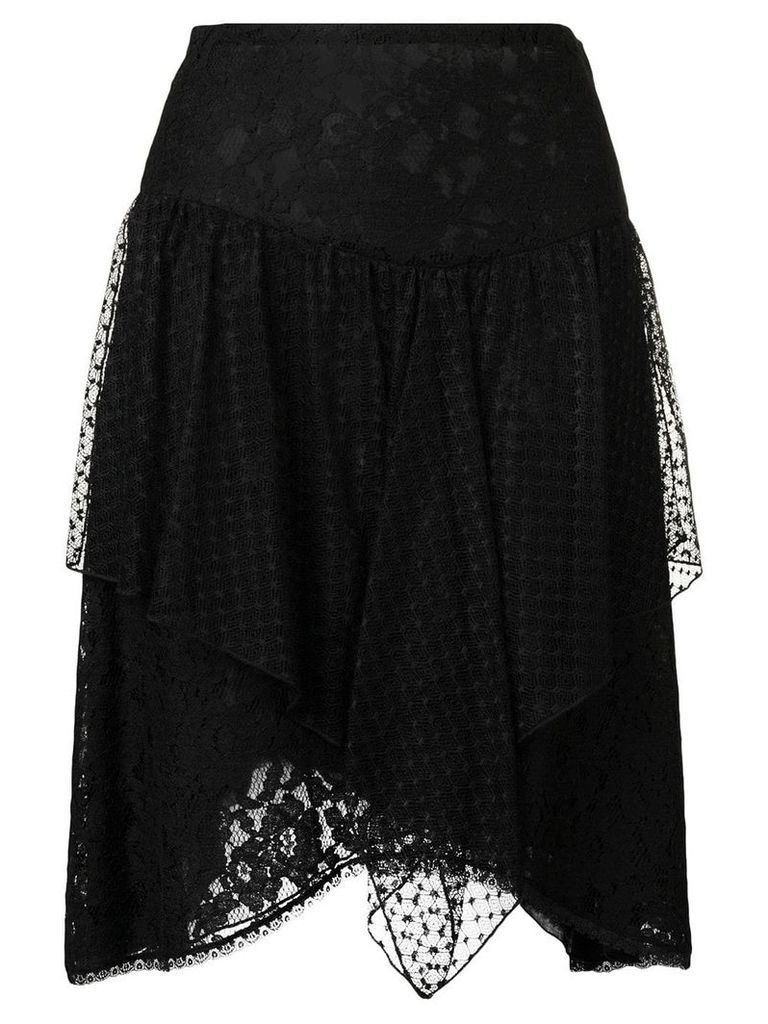 See By Chloé lace asymmetric skirt - Black