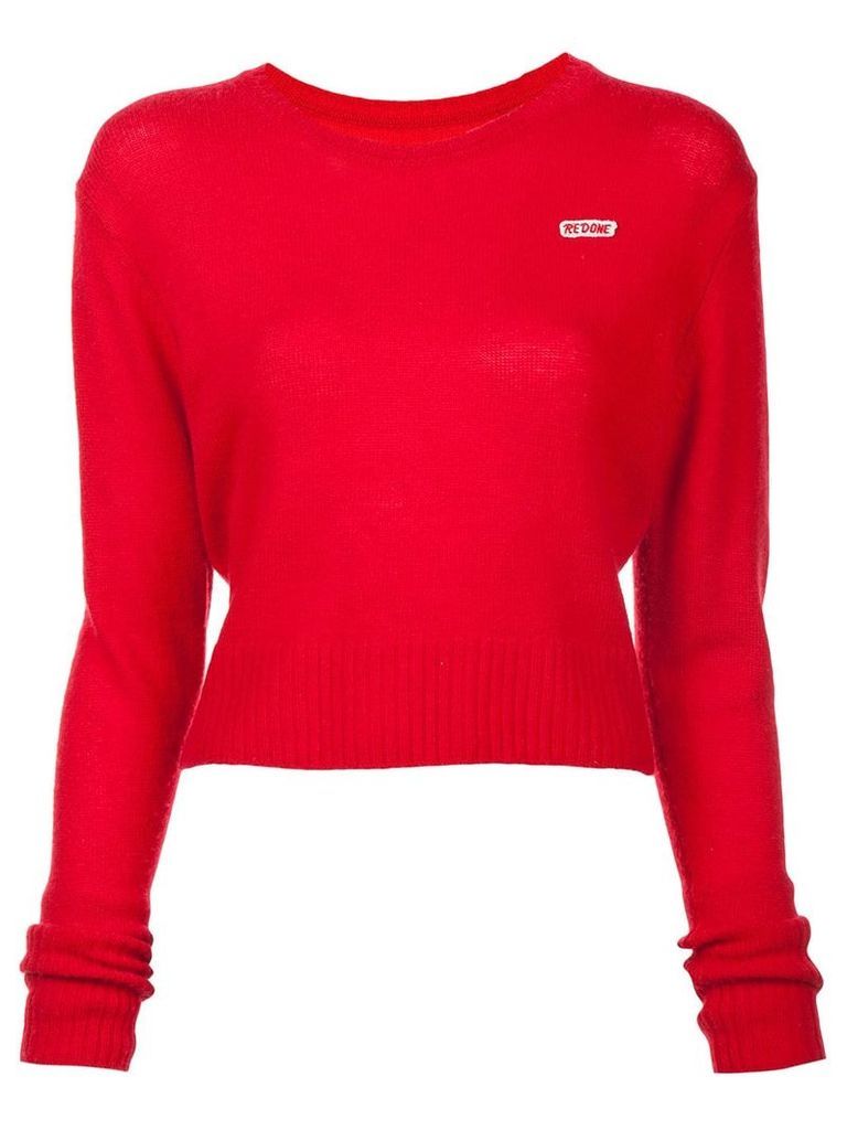 RE/DONE 50's crew neck jumper - Red