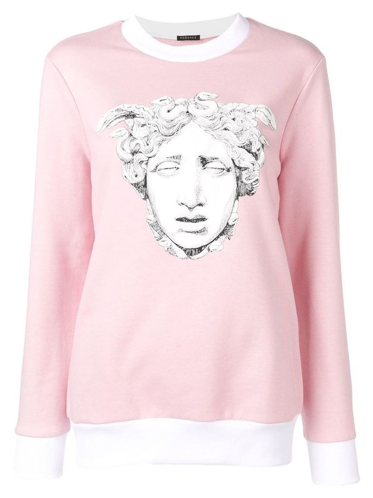 Versace medusa print sweatshirt - Pink