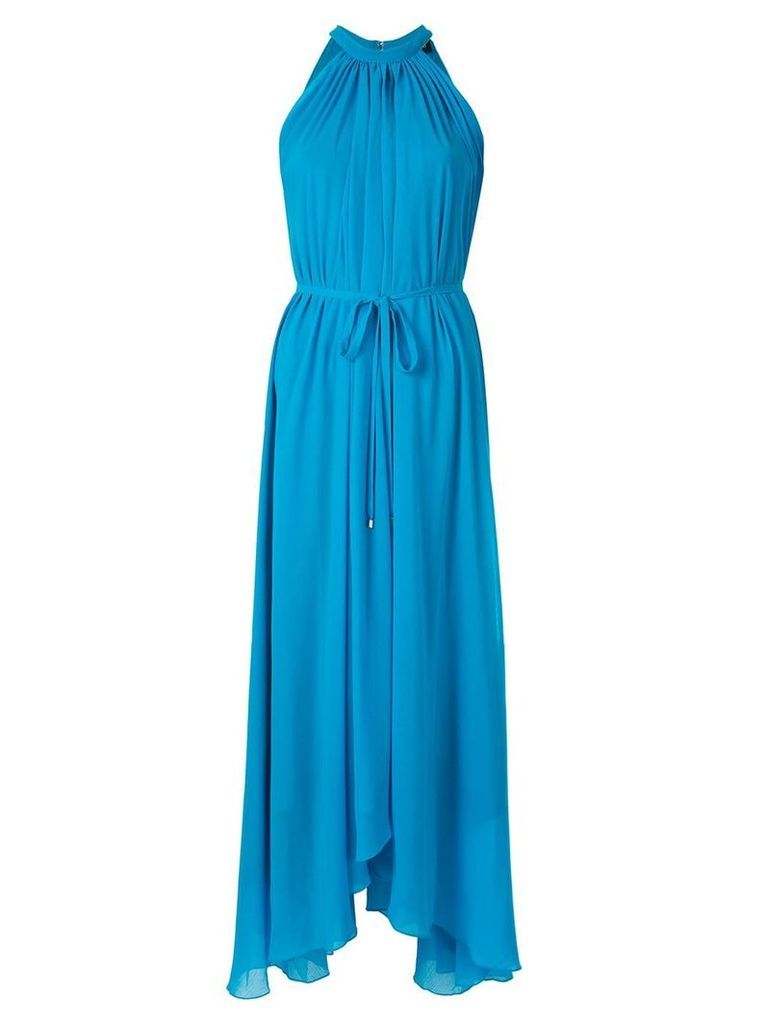 Saloni sleeveless flared maxi dress - Blue