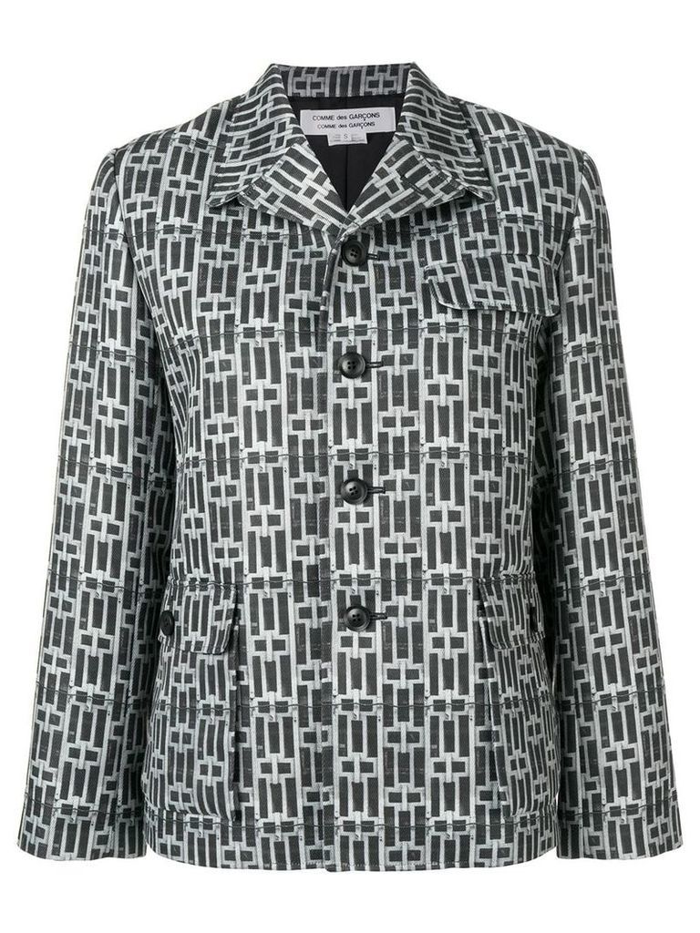 Comme Des Garçons Comme Des Garçons printed shirt jacket - Grey