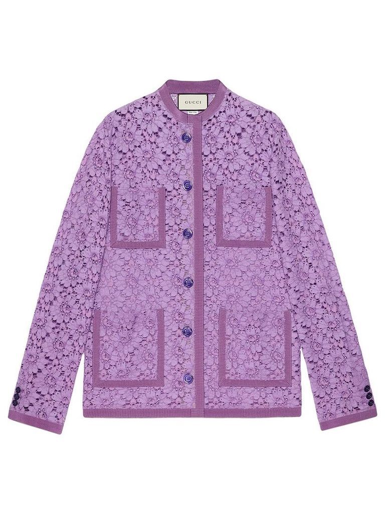 Gucci Flower lace jacket - Purple