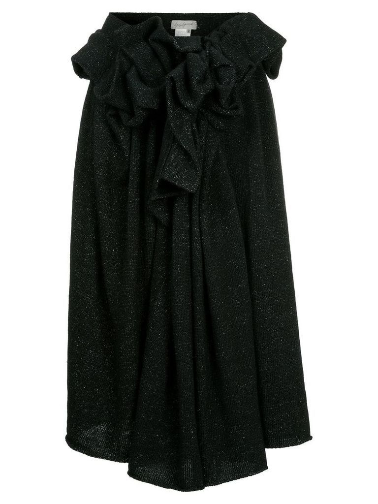 Yohji Yamamoto knitted skirt - Black