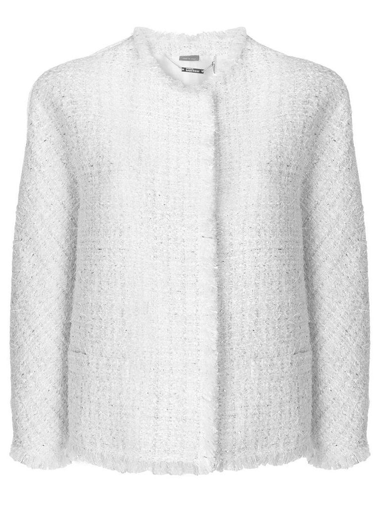 Alexander McQueen boucle tweed jacket - Neutrals