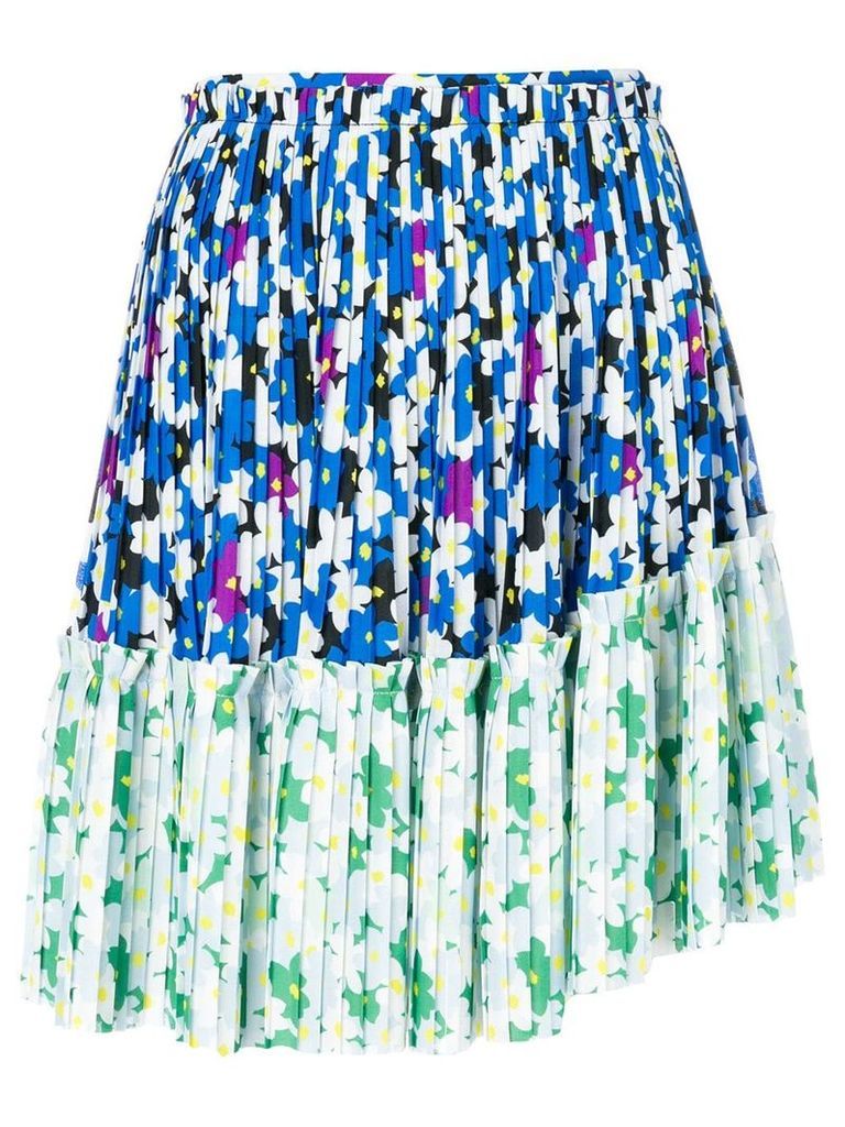 Kenzo Floral Leaf mini skirt - Blue