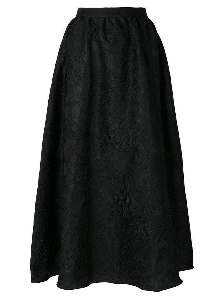 Noon By Noor brocade full ankle-length true waist skirt - Black
