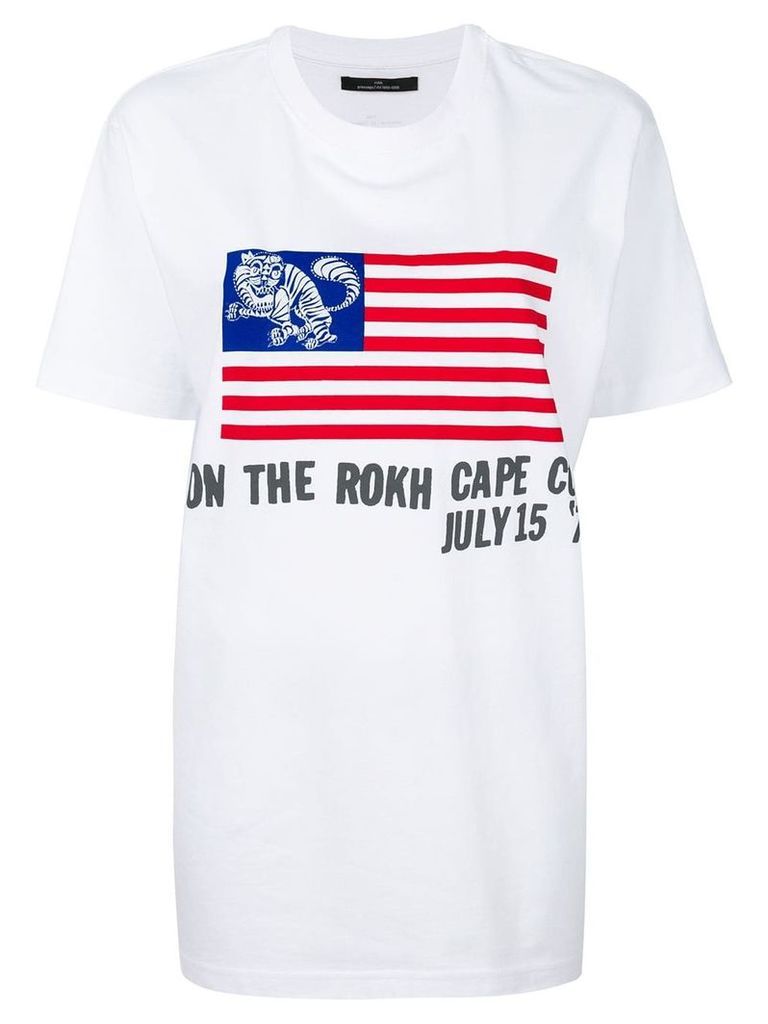 Rokh USA flag T-shirt - White