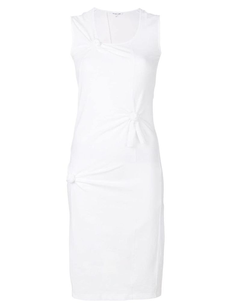 Helmut Lang fitted knot dress - White