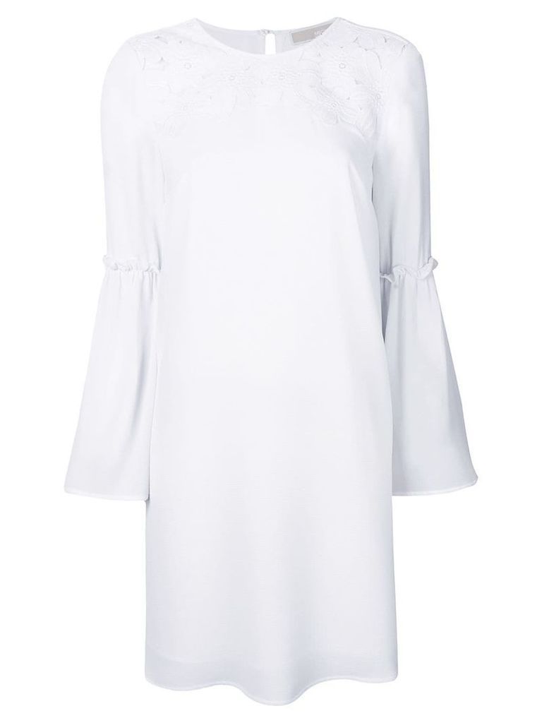 Michael Michael Kors floral appliqué shift dress - White