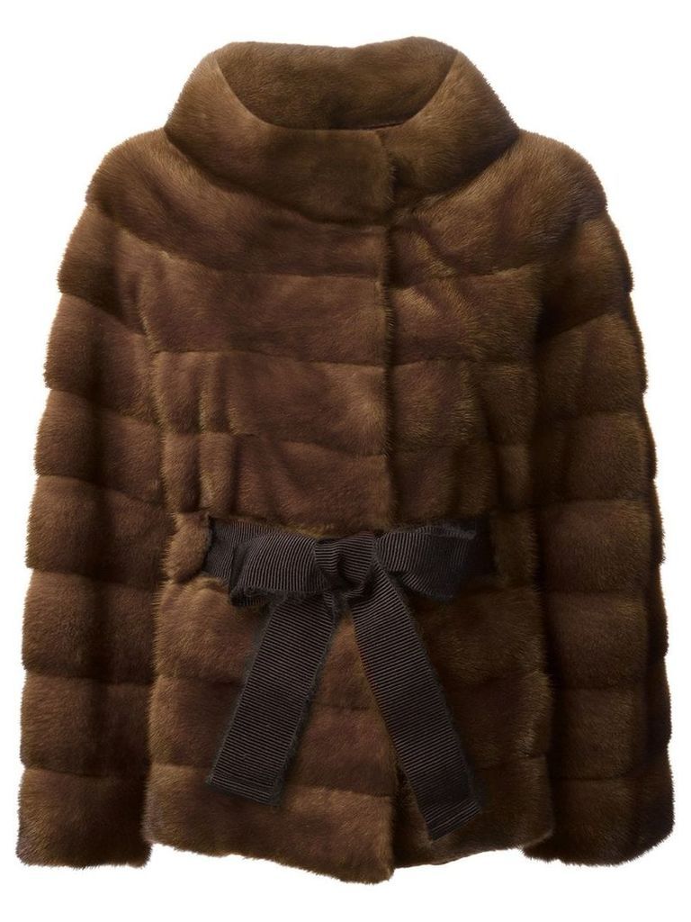 Liska belted coat - Brown