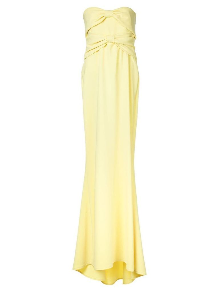 Boutique Moschino flared evening dress - Yellow