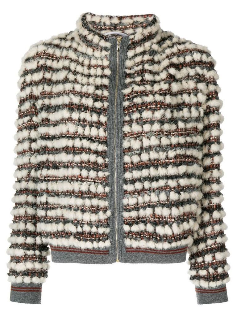 Cara Mila Hailey knitted jacket - White