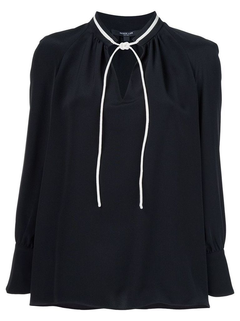 Derek Lam Sonia long-sleeve silk blouse - Black