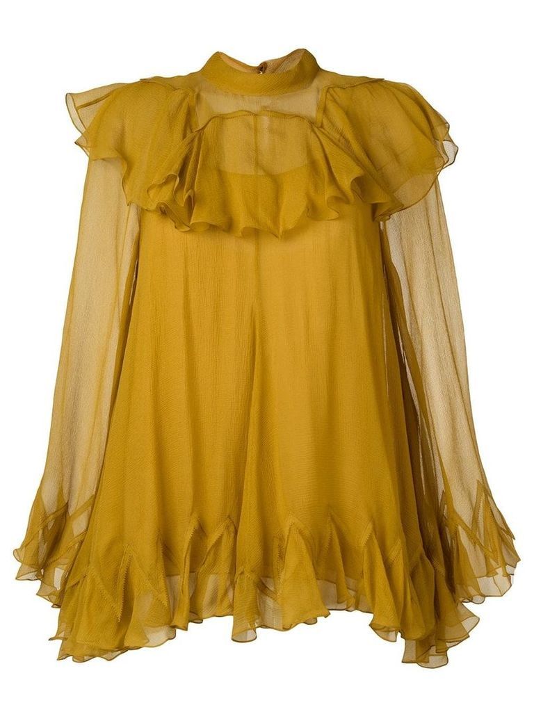 Chloé ruffled blouse - Yellow