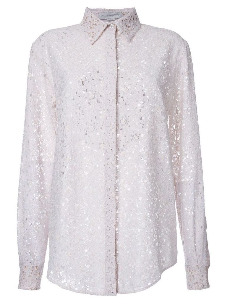 Stella McCartney floral lace shirt - White