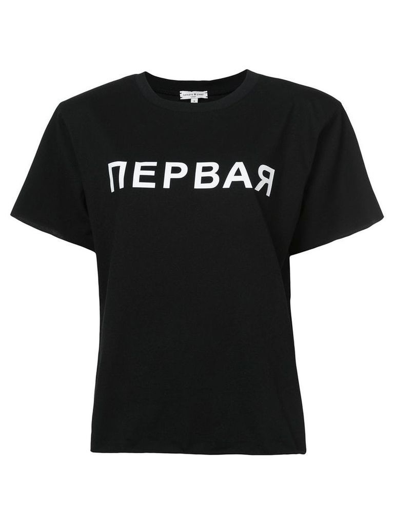 Natasha Zinko printed T-shirt - Black