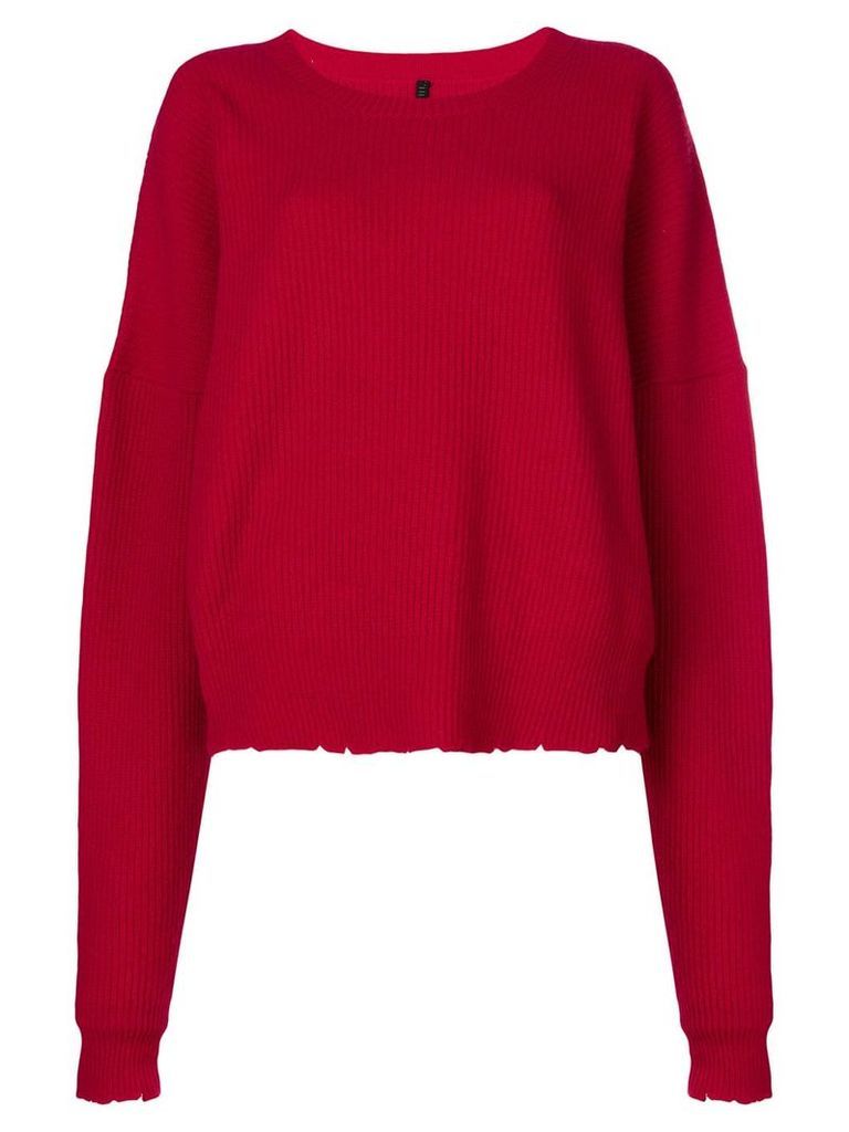 UNRAVEL PROJECT ribbed sweater - Red