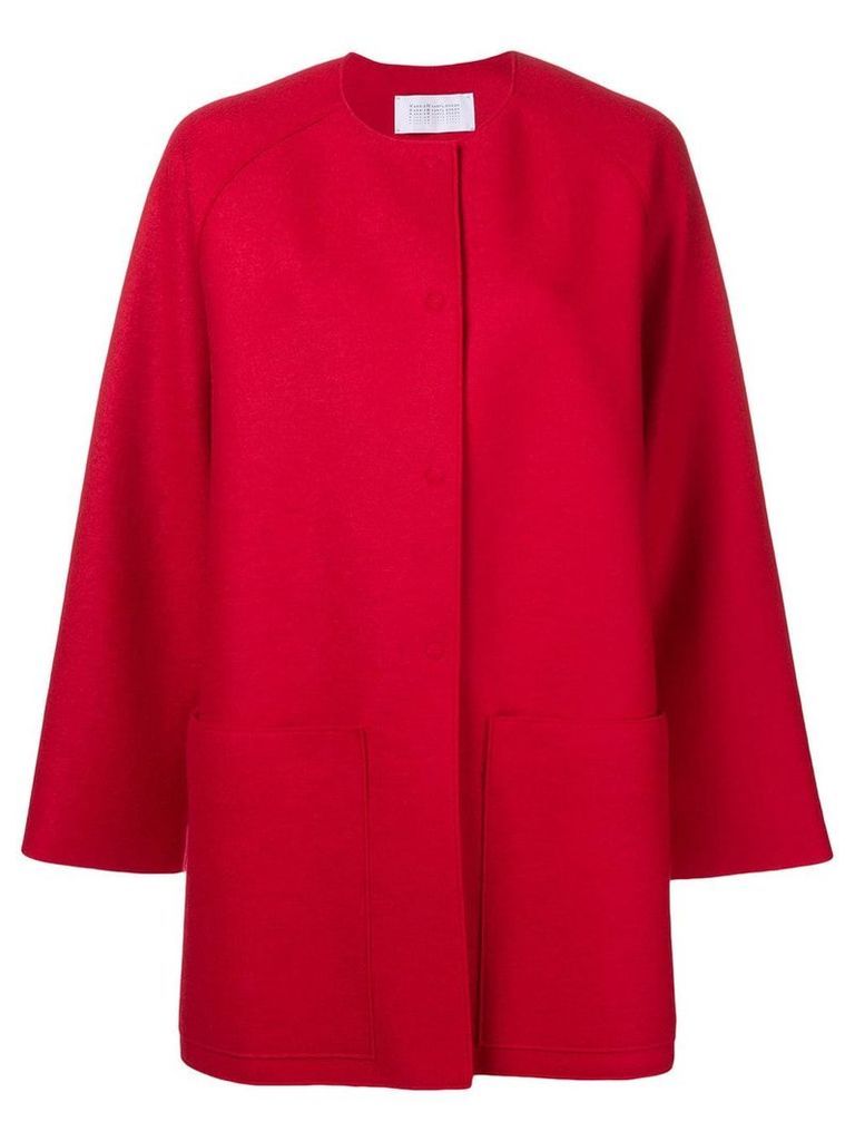 Harris Wharf London loose fitted coat - Red