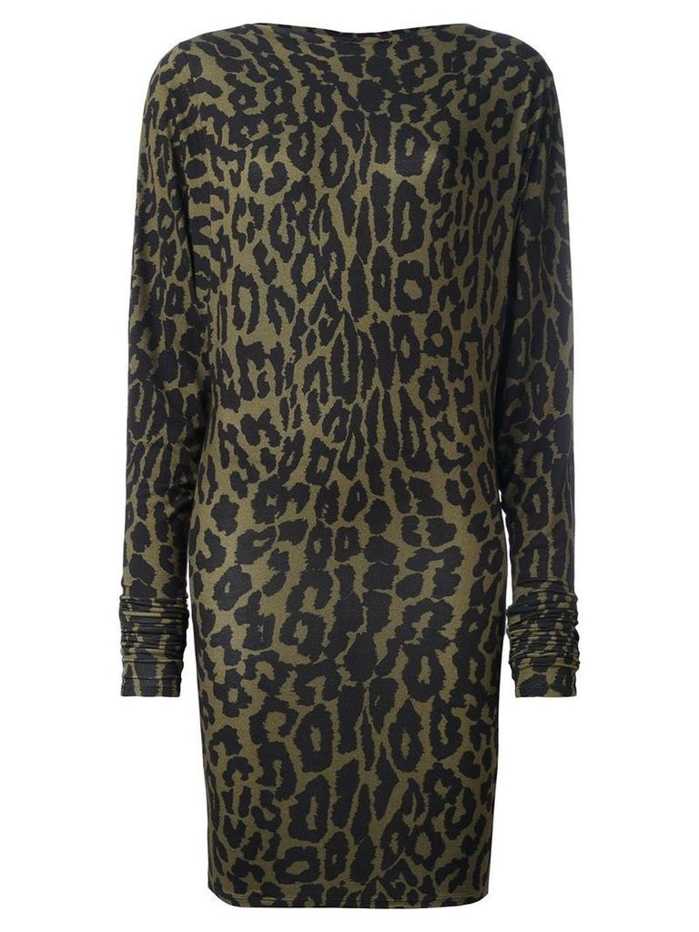 Alexandre Vauthier leopard print dress - Green