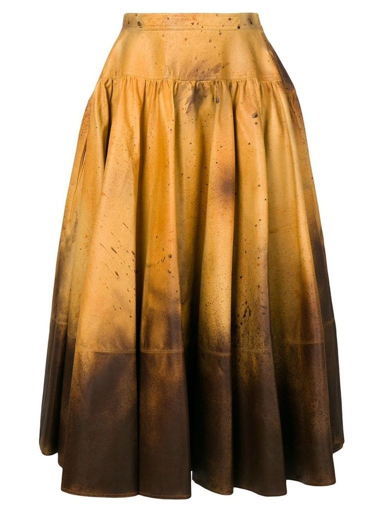 Calvin Klein 205W39nyc distressed look full skirt - Multicolour