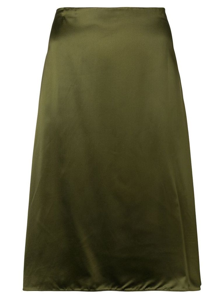 Jil Sander Navy A-line midi skirt - Green