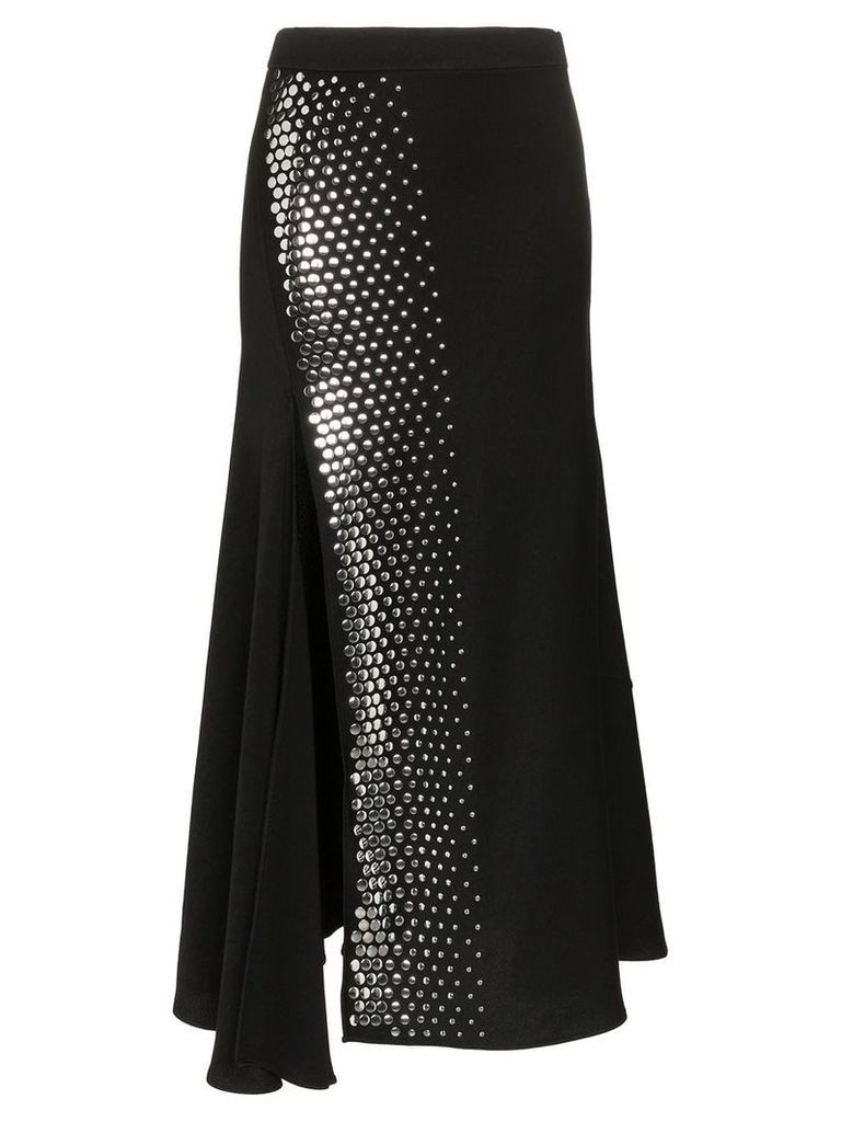 Ellery Asymmetric Studded Skirt - Black