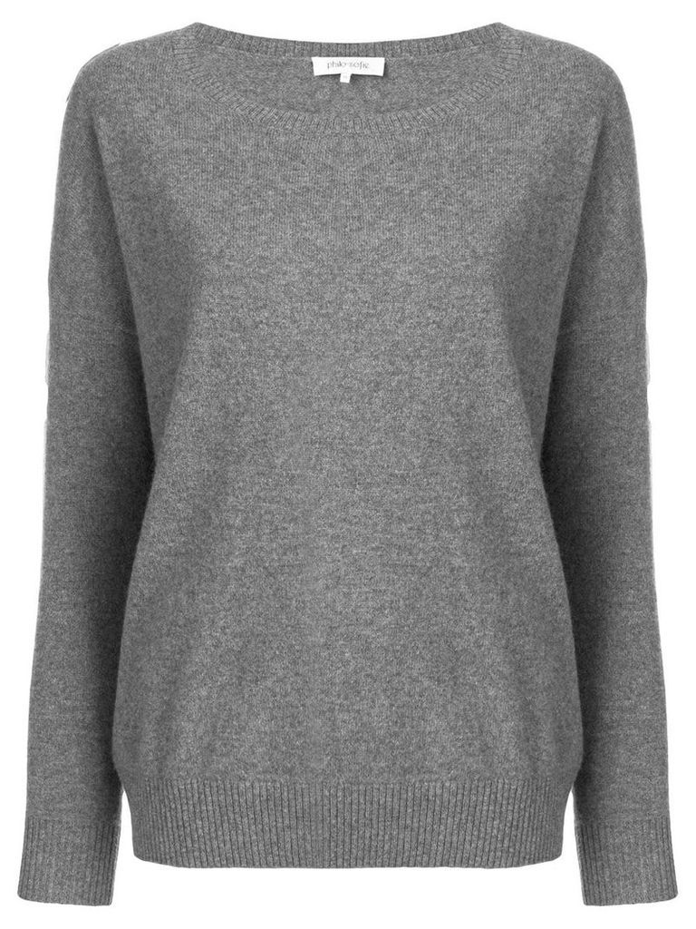 Philo-Sofie wide round neck sweater - Grey