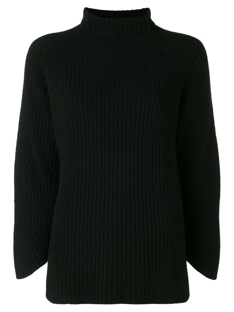 Philo-Sofie cropped sleeve turtleneck sweater - Black