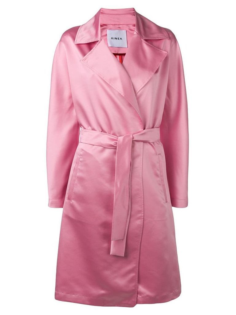 Ainea belted coat - Pink