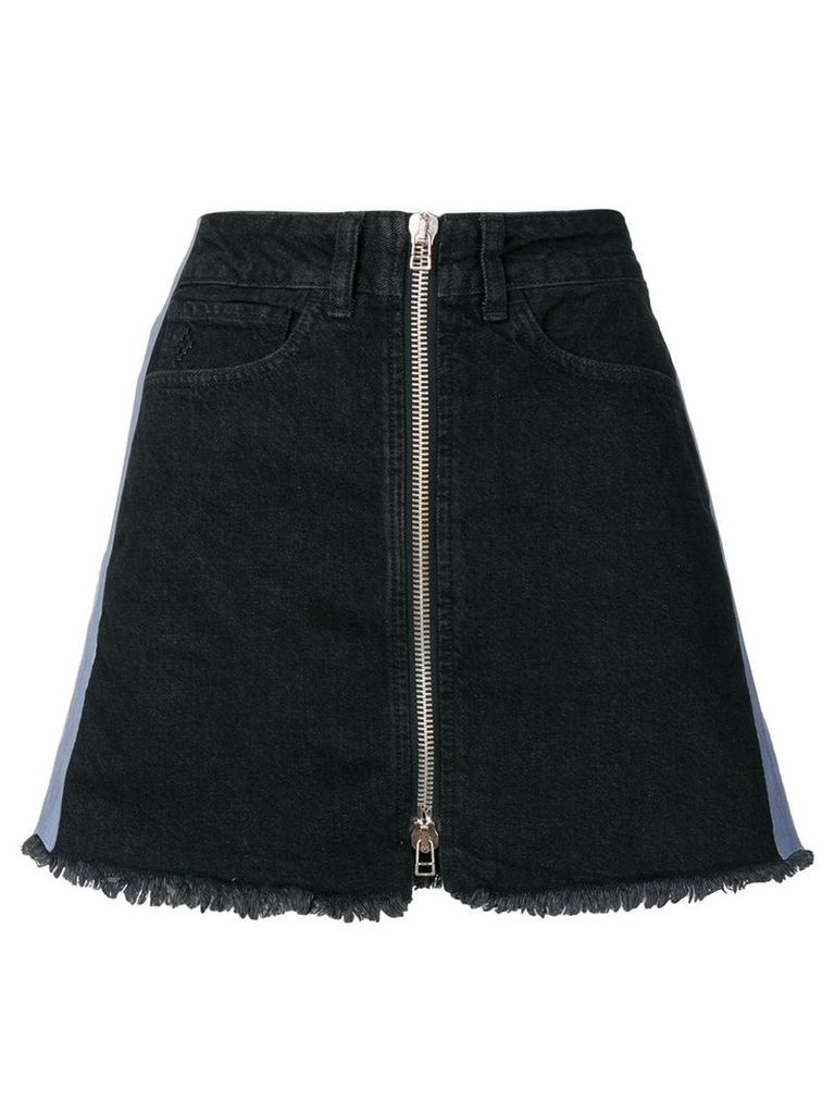 Marcelo Burlon County Of Milan Cross tape denim skirt - Black