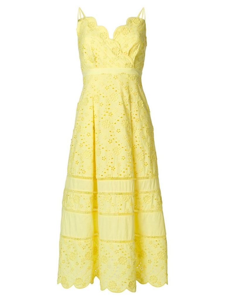 Three Floor Zest broderie anglaise dress - Yellow