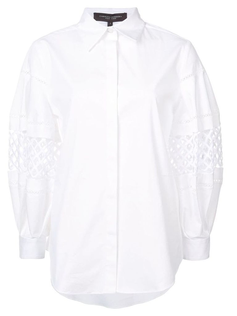 Carolina Herrera cut-out detail shirt - White