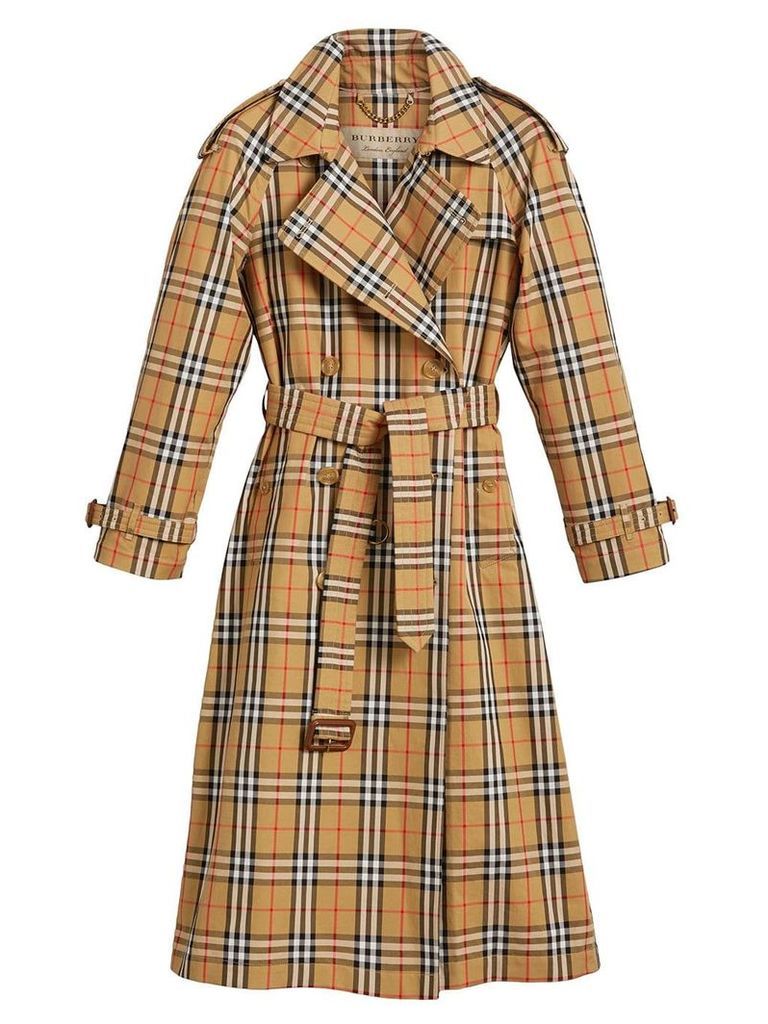 Burberry Vintage Check trench coat - Brown