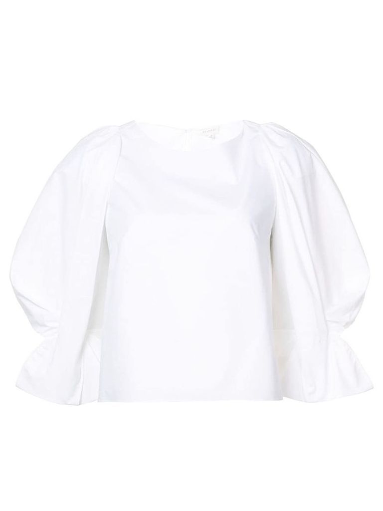 Delpozo oversized poplin blouse - White