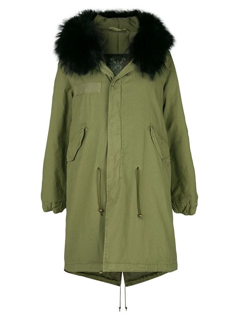 Mr & Mrs Italy fur-trim parka coat - Green