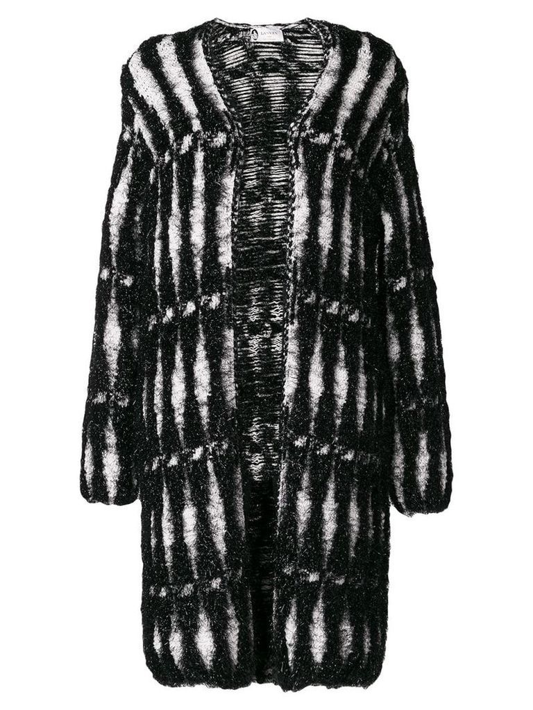 LANVIN metallic woven coat - Black